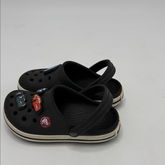 CROCS Black Kids Sandals with Car Charms - Picture 6 of 9
